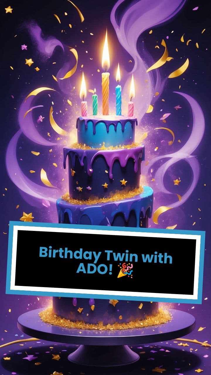 Birthday Twin with ADO! 🎉