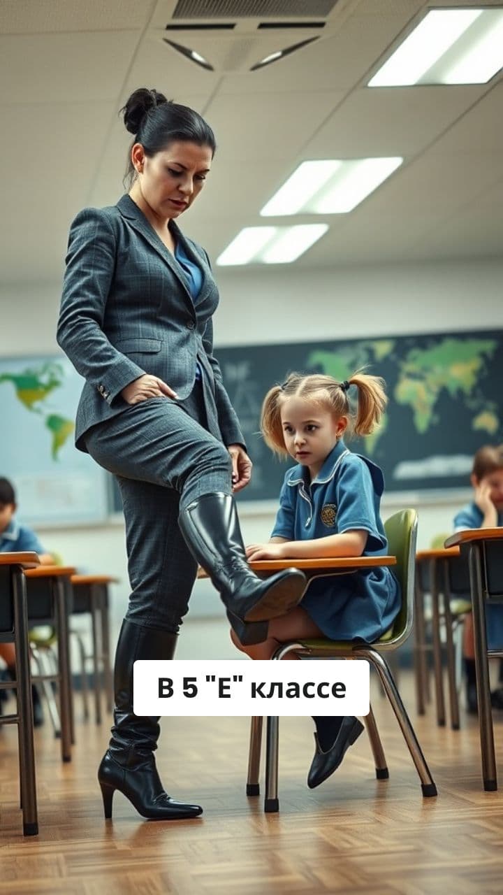 Суровая учительница и сломанный каблук