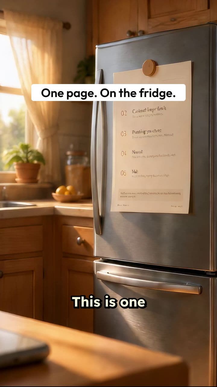 The Fridge Sheet - Grounding Technique