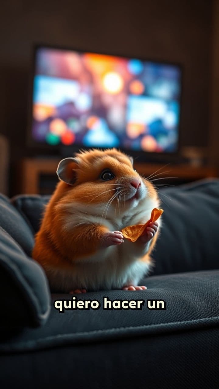 Hamstersito Golosito en el Sofá