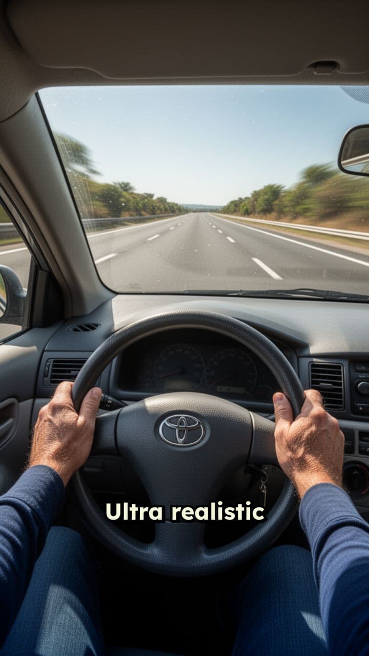 POV Corolla Dash at 170 km/h