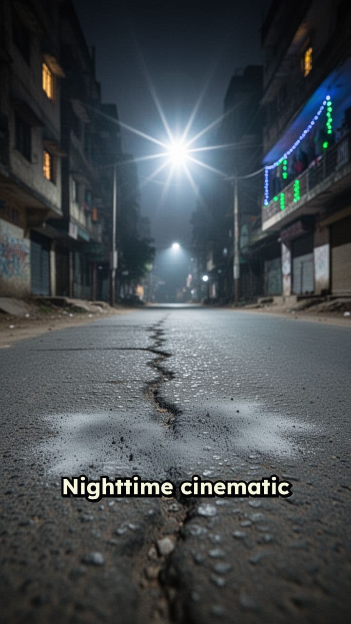 Thrown From a Stopped Truck at Night