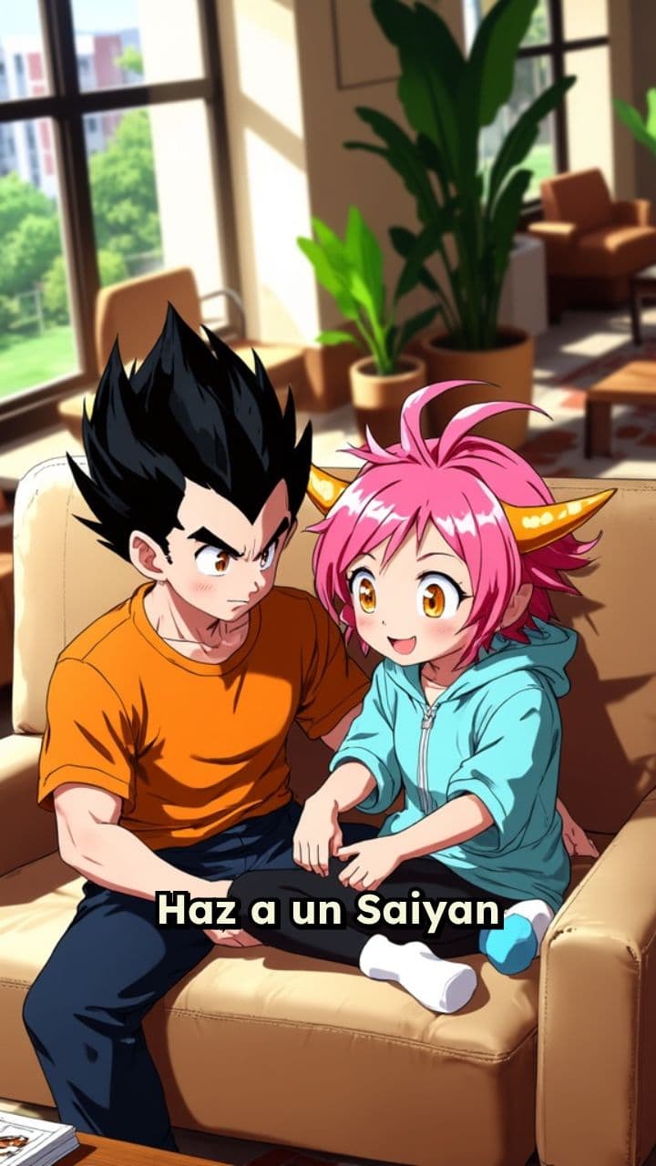 Saiyan Adolescente y Mina Ashido
