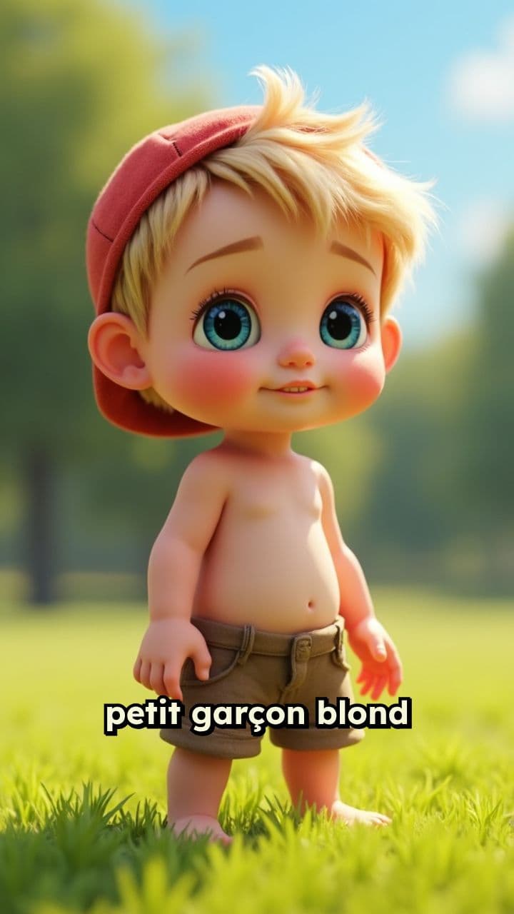 Petit garçon en tenue colorée