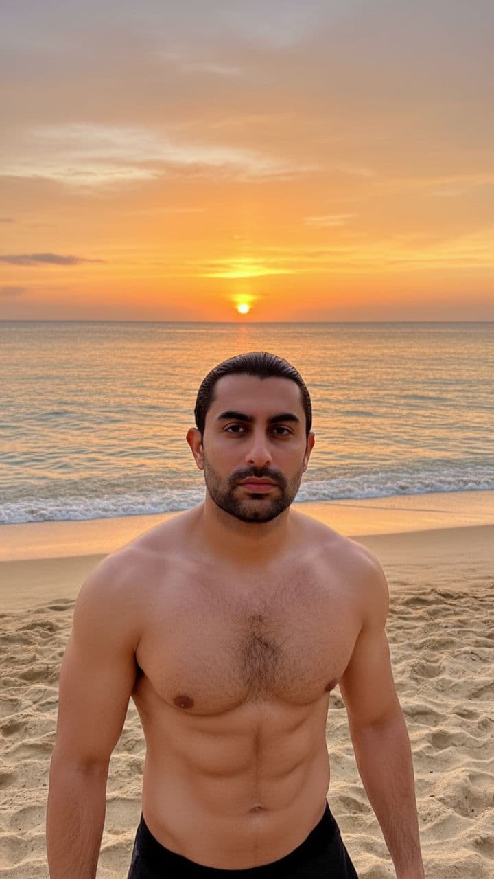 Tropical Beach Confidence