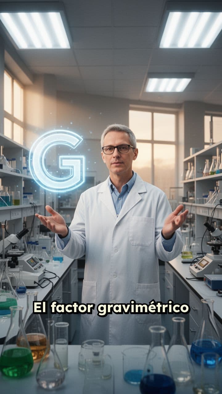 Factor gravimétrico en cálculos gravimétricos