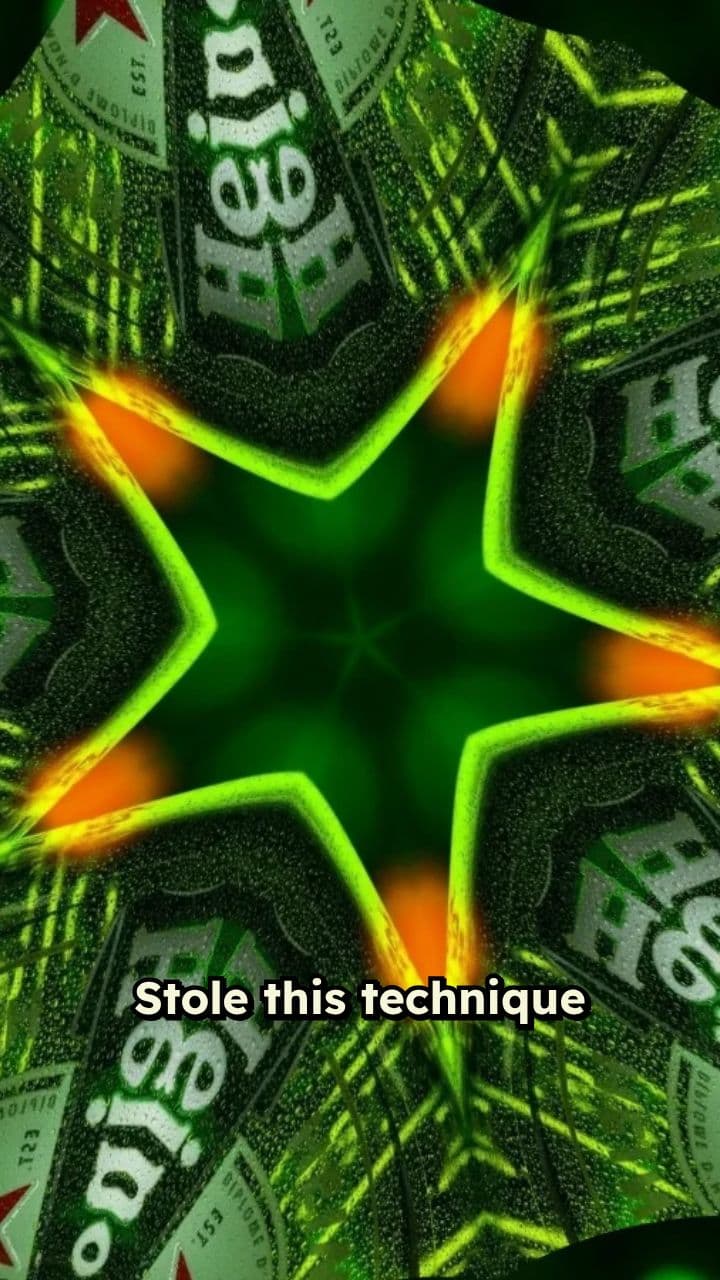 Fractured Reality of Heineken Bottles