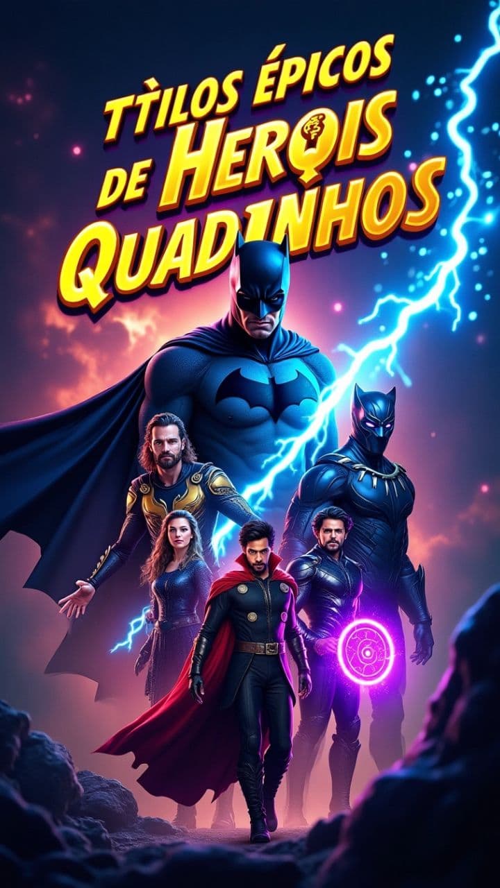 Títulos Épicos dos Heróis dos Quadrinhos