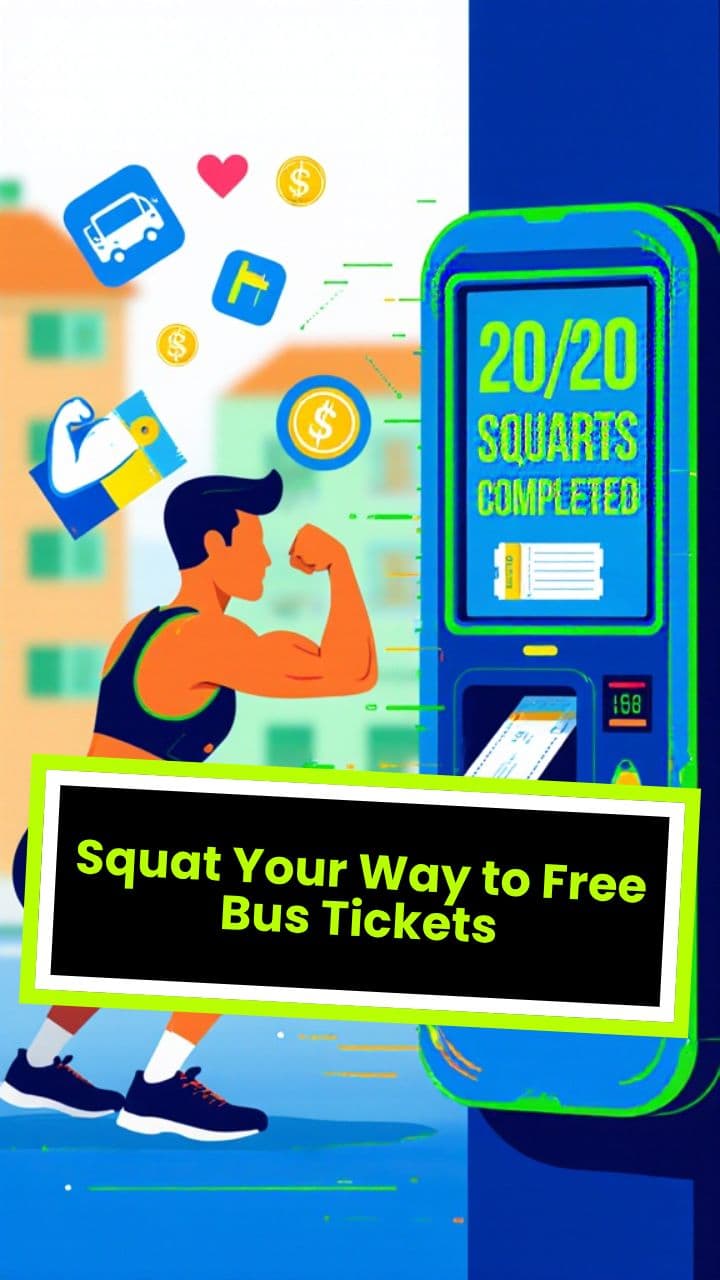 Squat Your Way to Free Bus Tickets