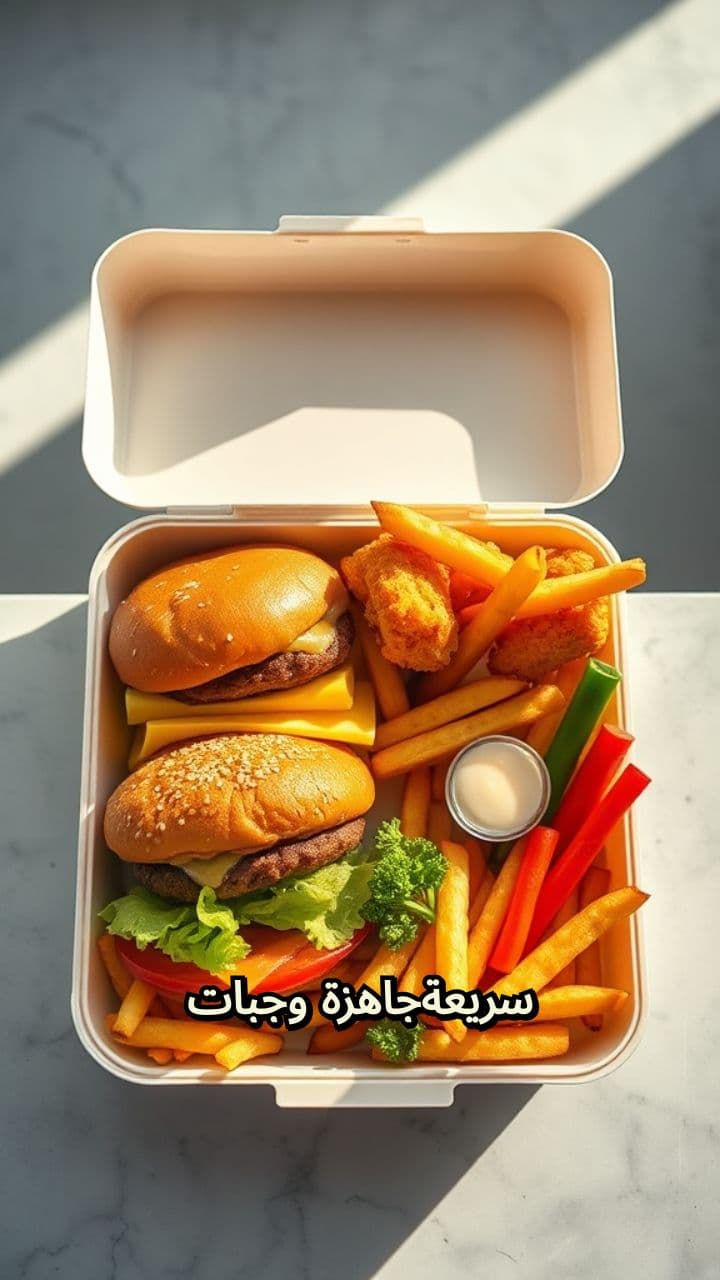 وجبات سريعة للانش بوكس