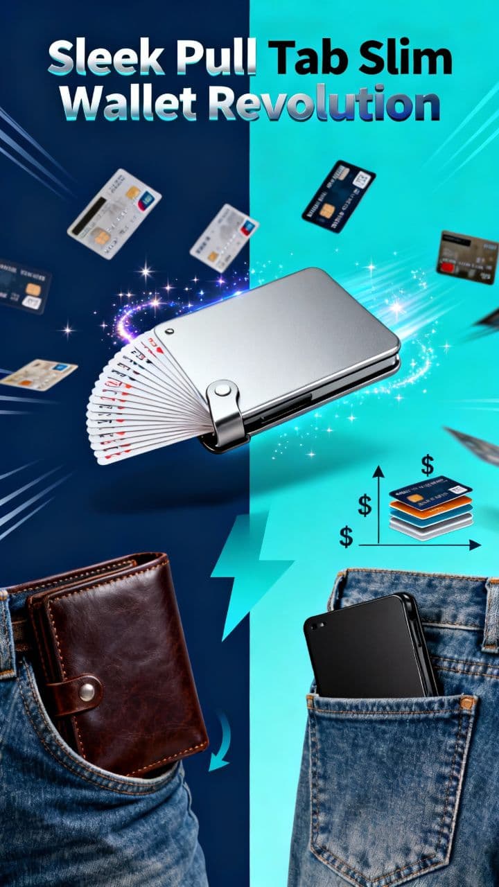 Sleek Pull Tab Slim Wallet Revolution
