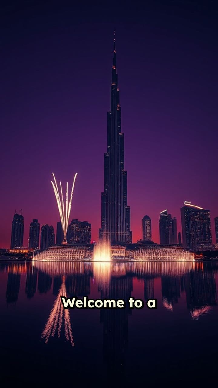 Dubai Neon Firework Symphony