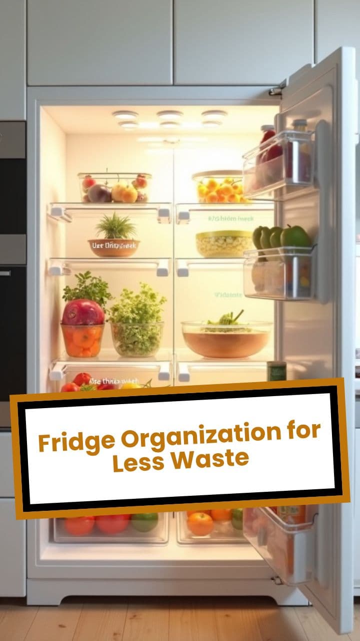 Fridge Organization for Less Waste