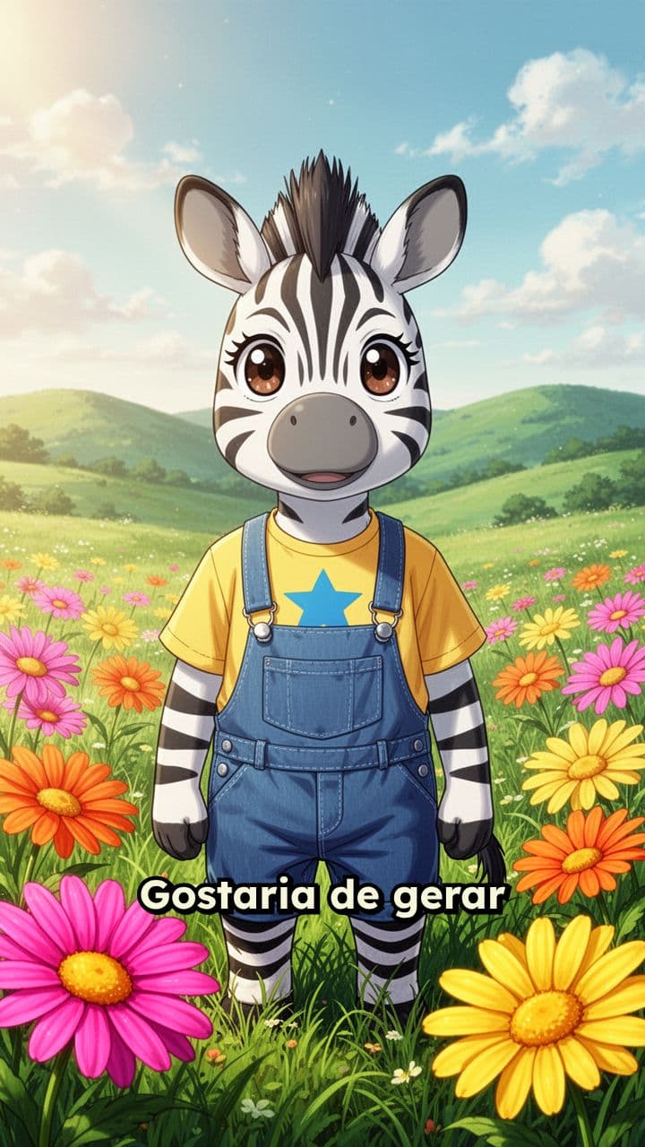 Zebrinha Cantando Música Infantil