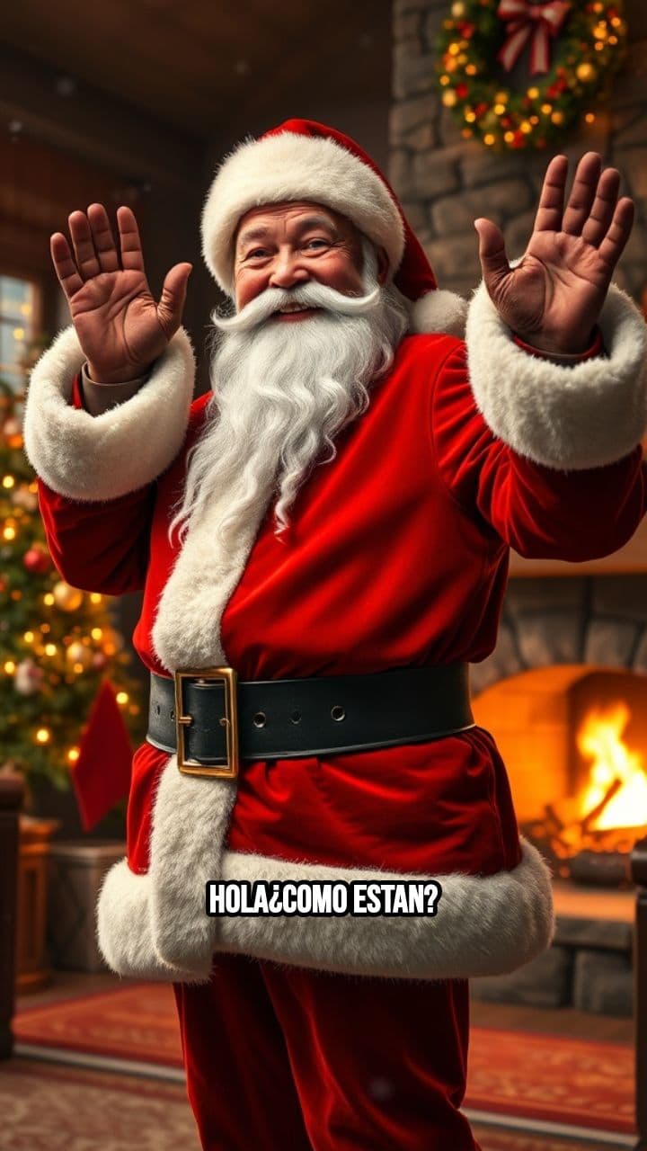 Saludo y regalos en casa de Cami