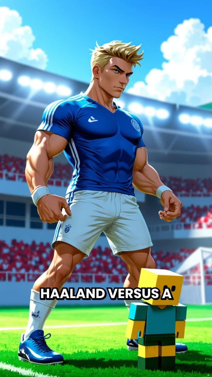 Haaland vs. Roblox Noob: A Hilarious Showdown