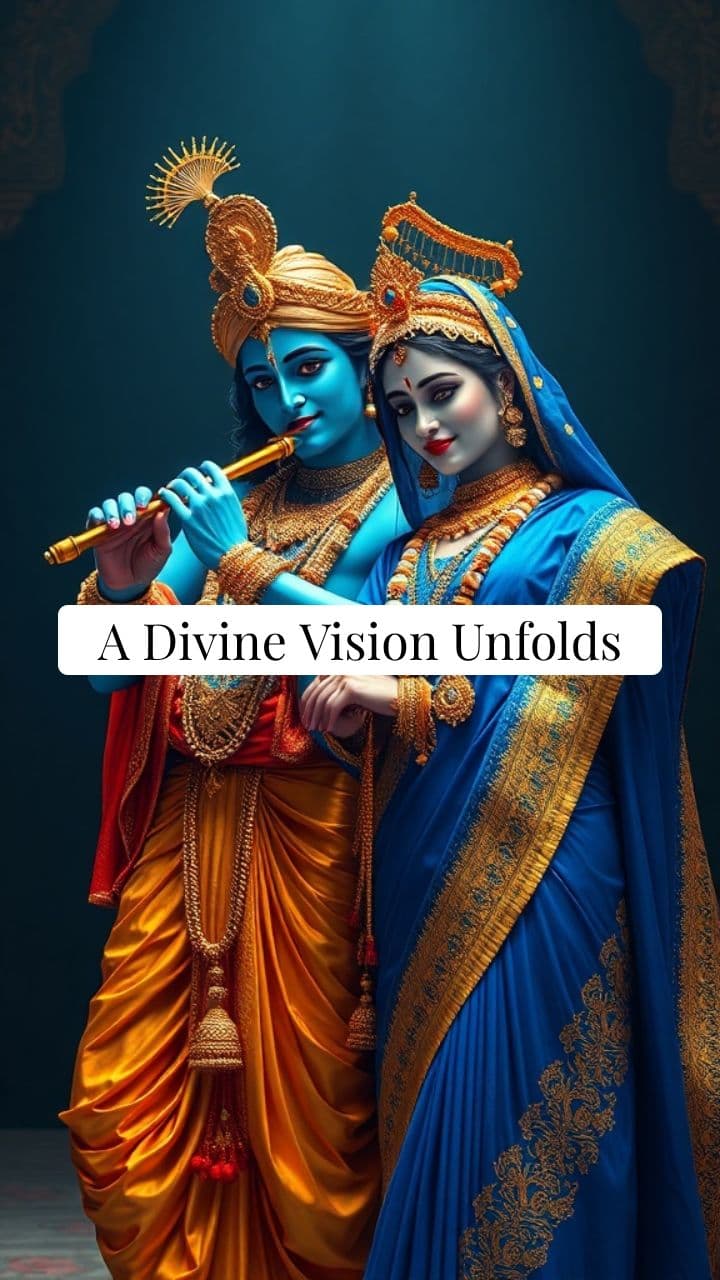 Divine Vision: Krishna and Radha