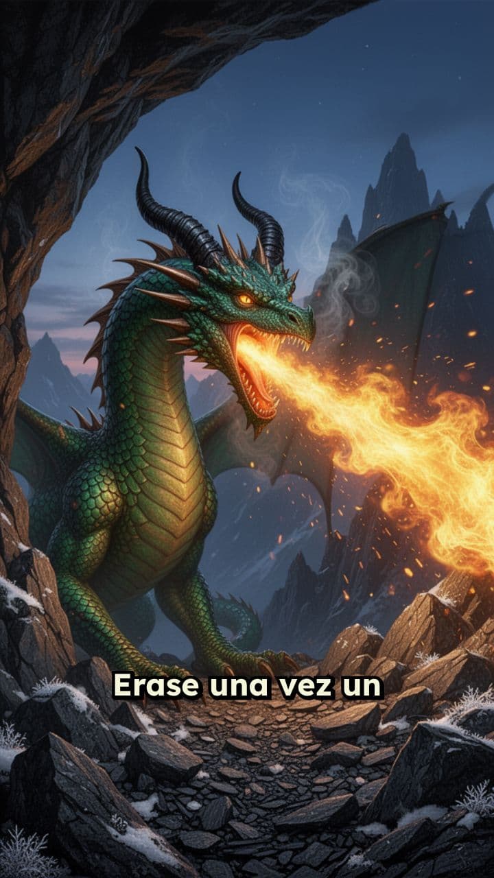 El dragón que escupía fuego