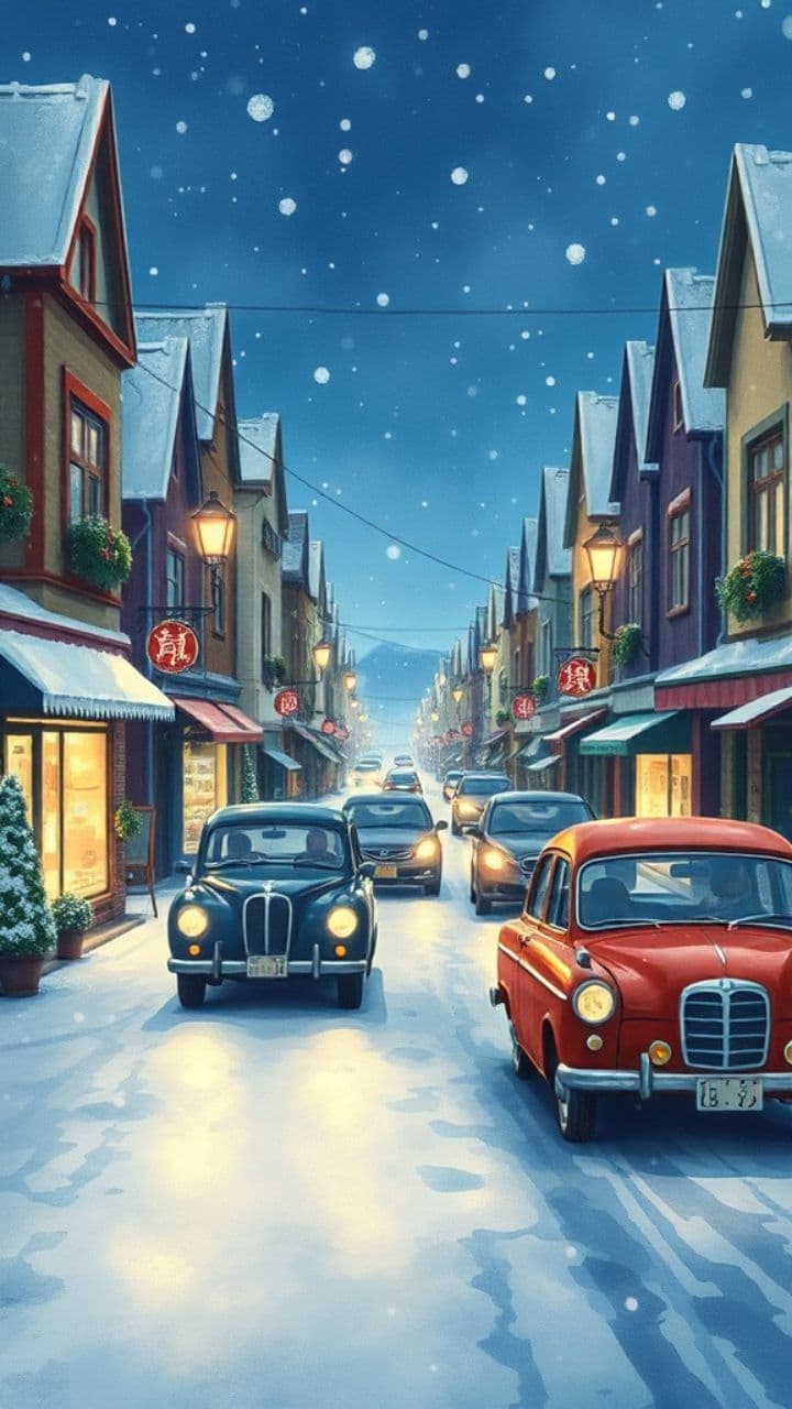 Red, Green, and White Christmas Nights