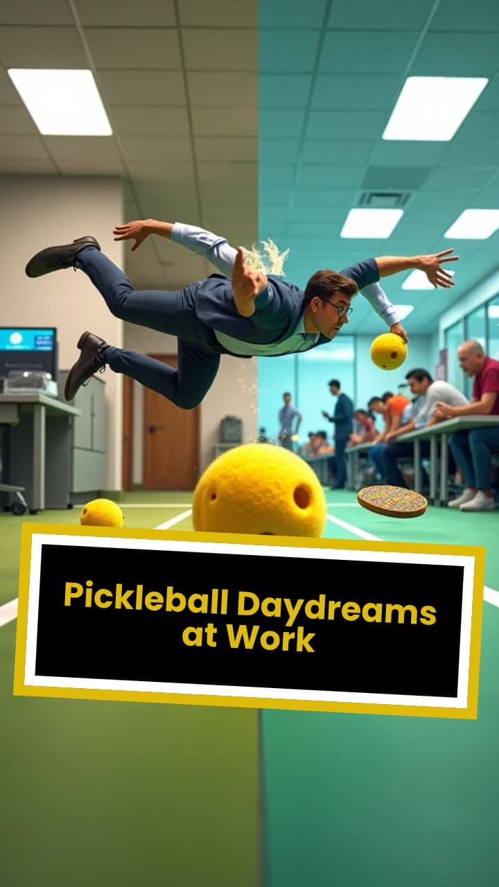 Pickleball Daydreams at Work