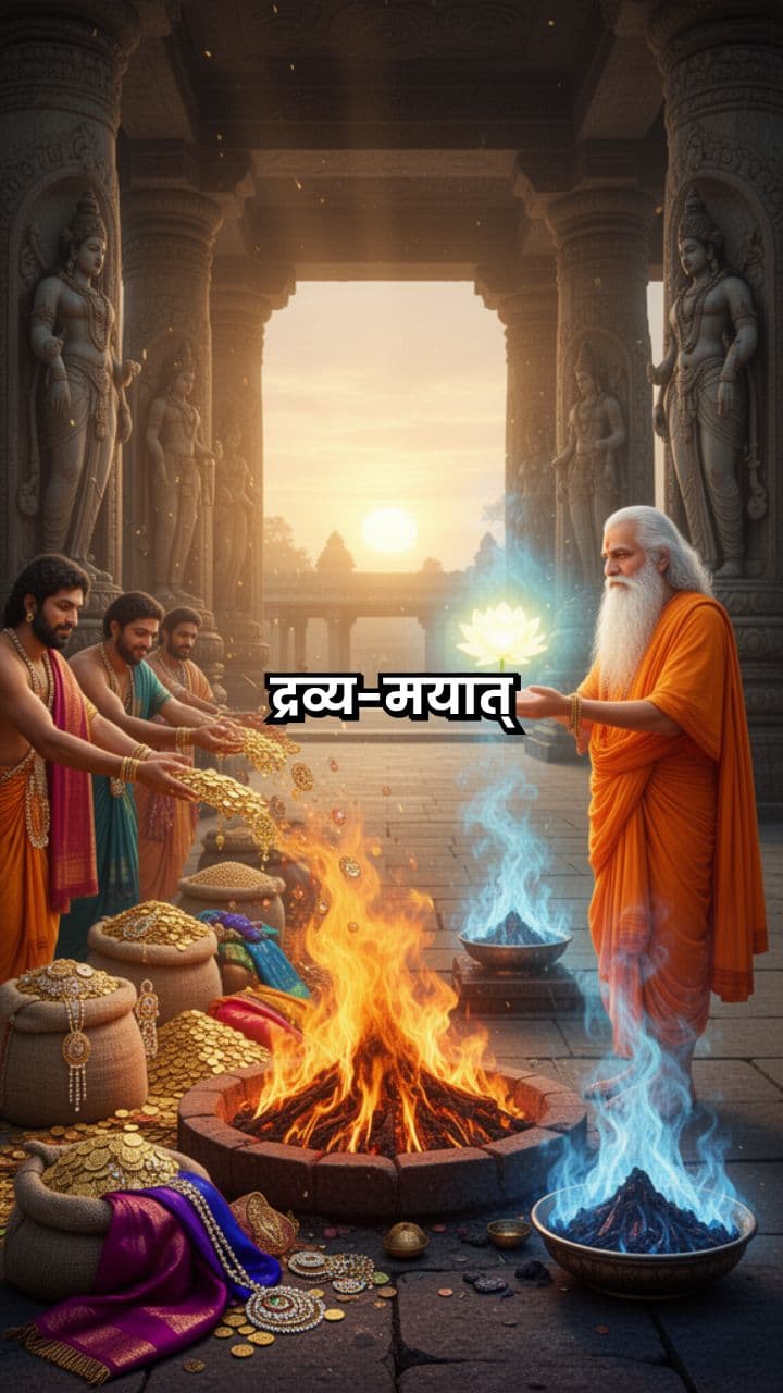 द्रव्य यज्ञ से श्रेष्ठ ज्ञानयज्ञ