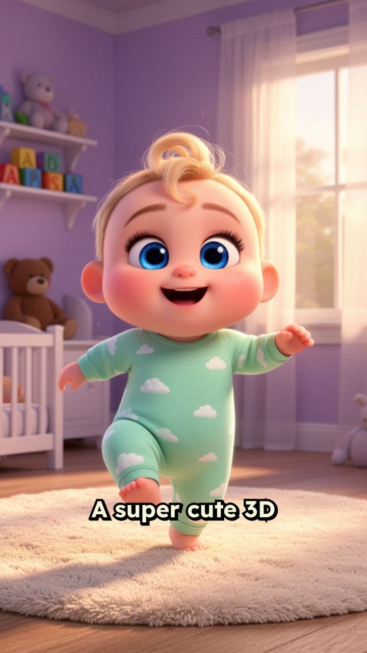 Cute 3D Baby Dance Loop