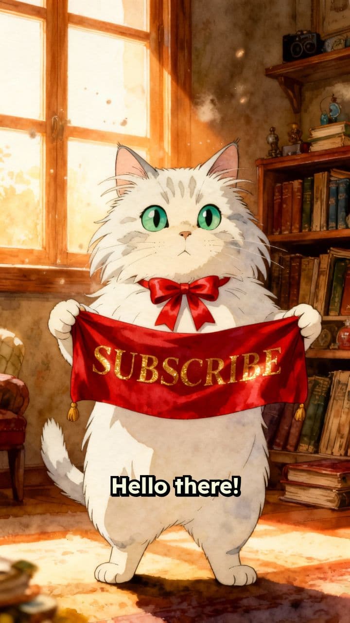 Ghibli Cat New Year Greeting