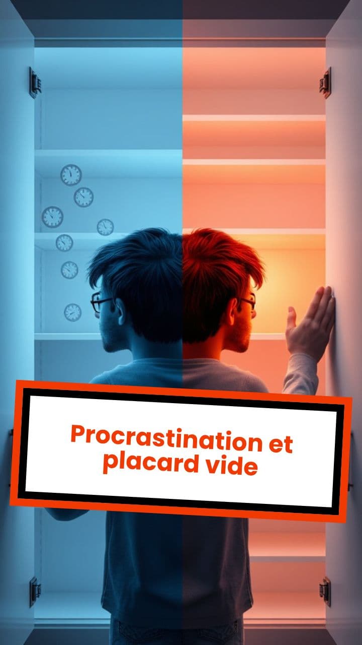 Procrastination et placard vide