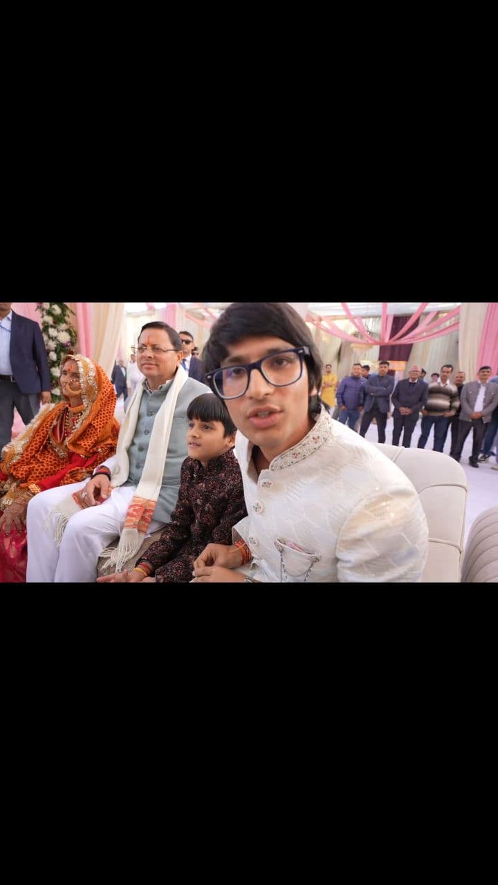 Uttarakhand's CM at the wedding