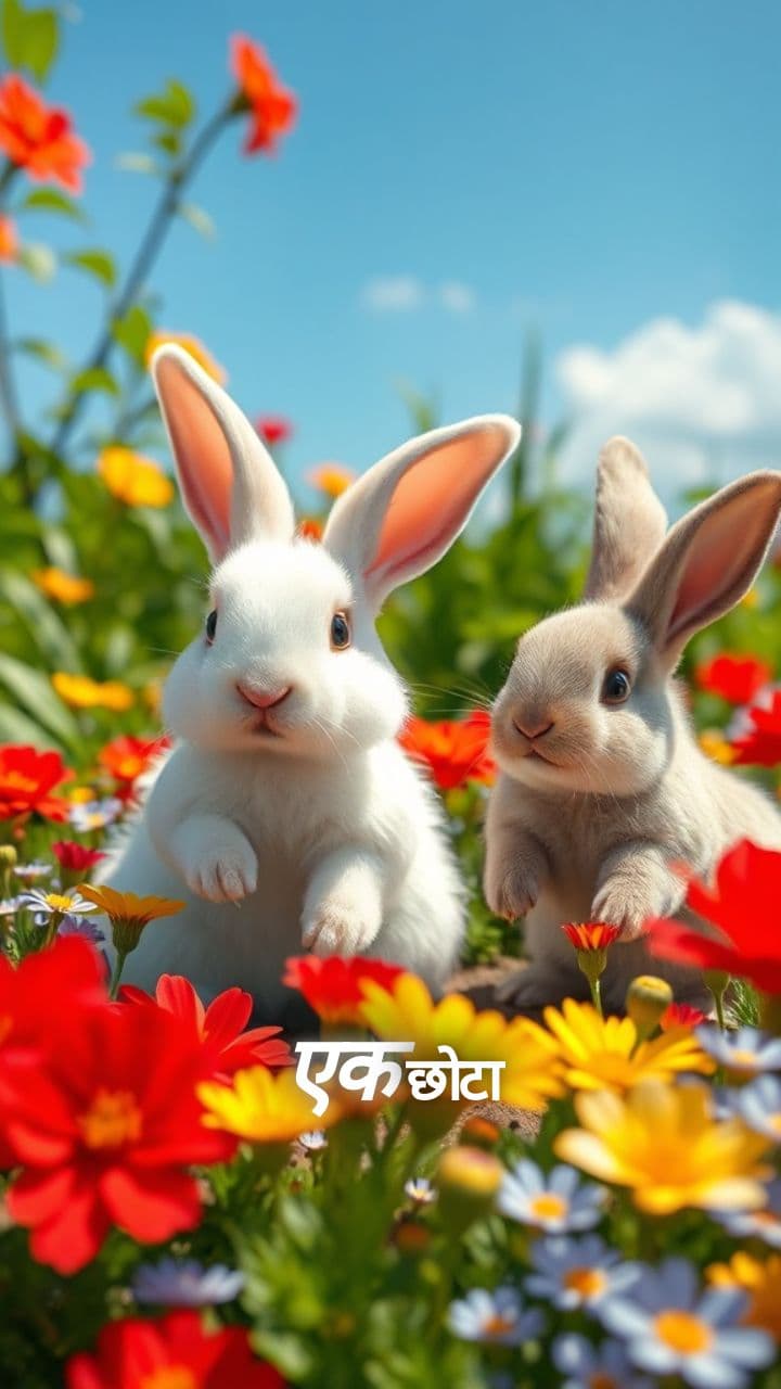 खरगोश और उसके दोस्तों की खेलकूद