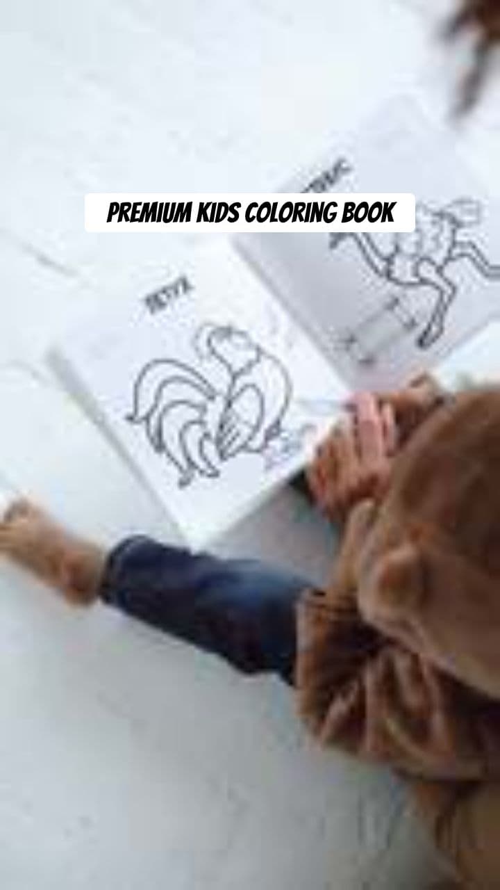 Premium Kids Coloring Book Promo