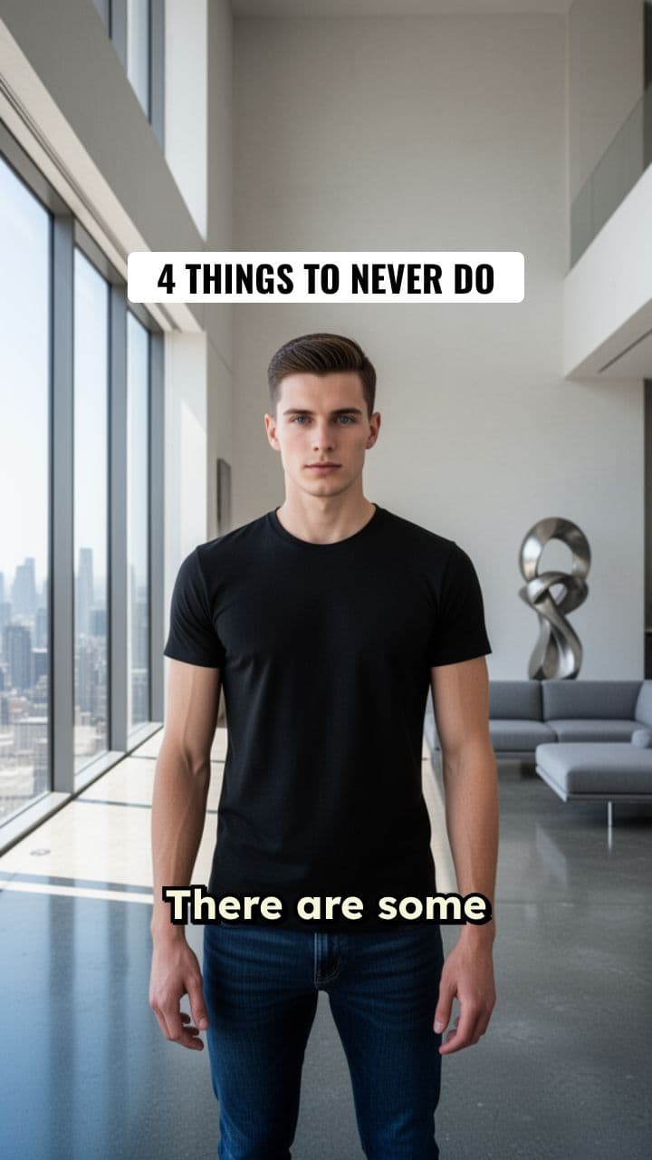 4 Things Never to Do in Life