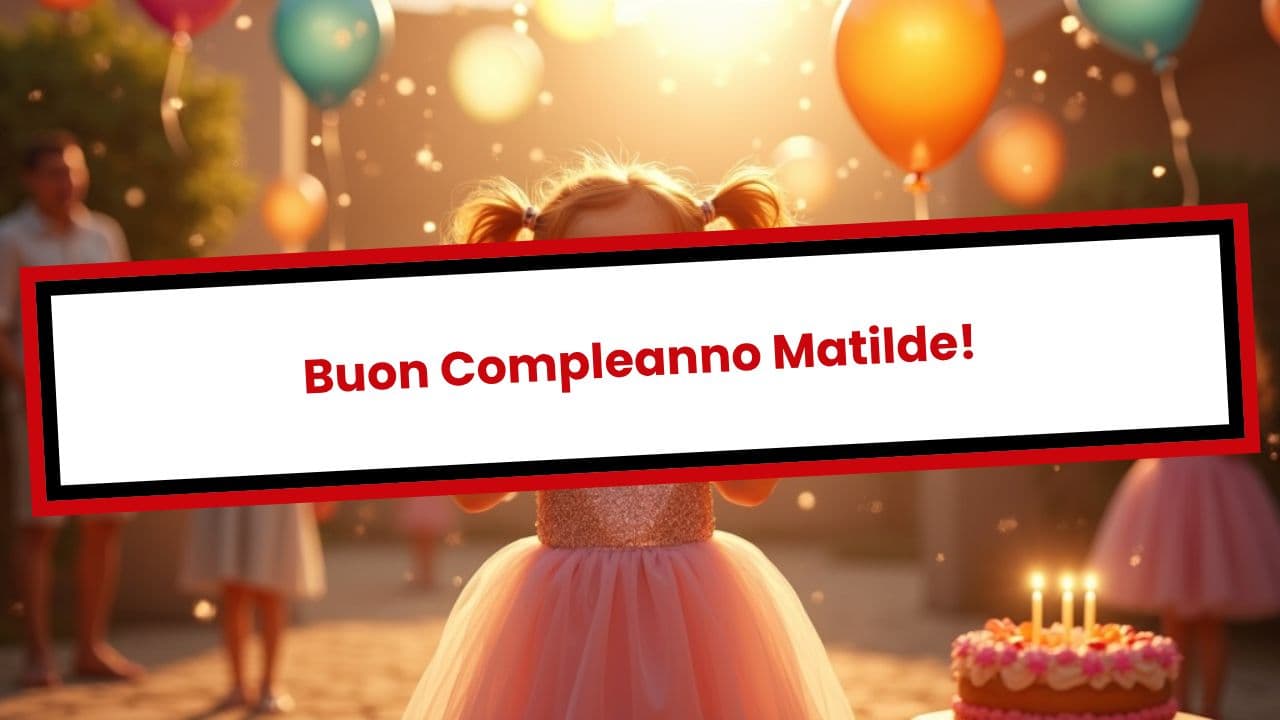 Buon Compleanno Matilde!