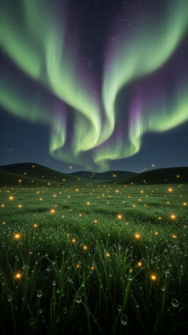 Aurora Flythrough: An Anime Journey