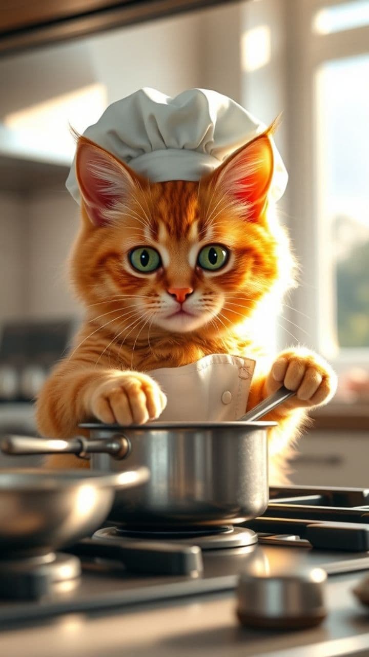 Cat's Cleaning Crisis