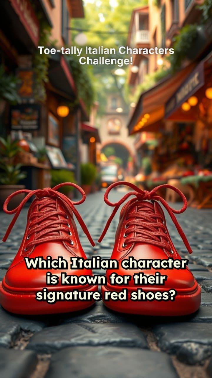Toe-tally Italian Characters Challenge!