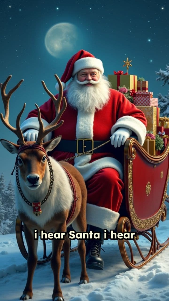 Santa's Sleigh on Christmas Eve