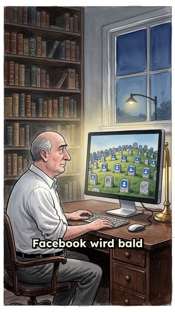 Facebook als größter digitaler Friedhof
