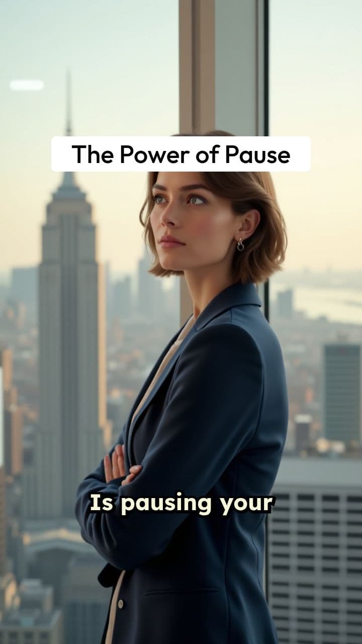 The Power of Pause: A Minute to Think