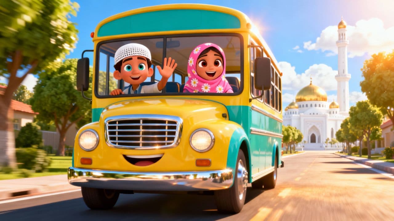 The Wheels on the Bus to Masjid