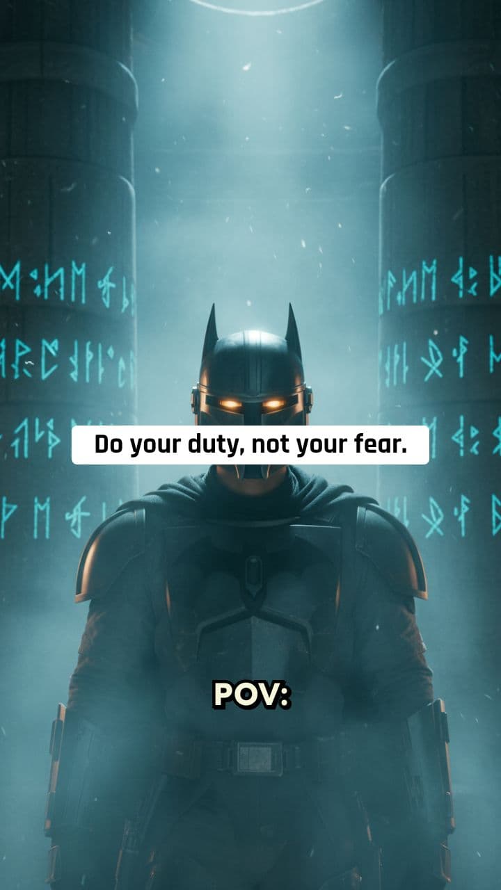 Bat-Mandalorian Bhagavad Gita Wisdom