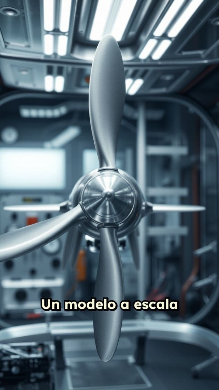 Simulación de hélice en túnel de viento