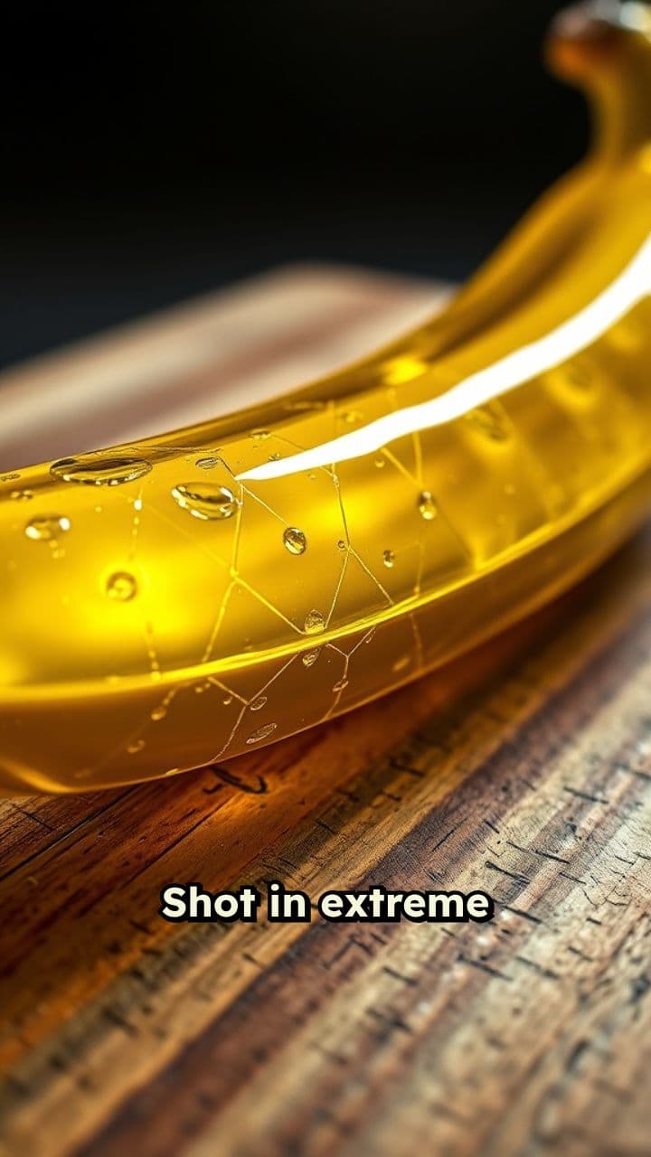 Glass Banana in Macro Perspective