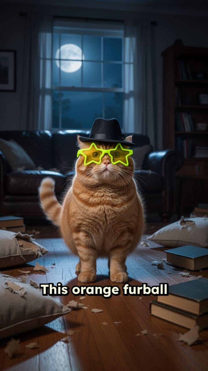 Midnight Jazz Cat Chaos