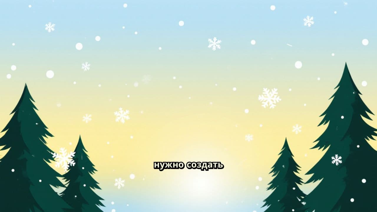 Новогодняя анимация с конвертами и цифрами