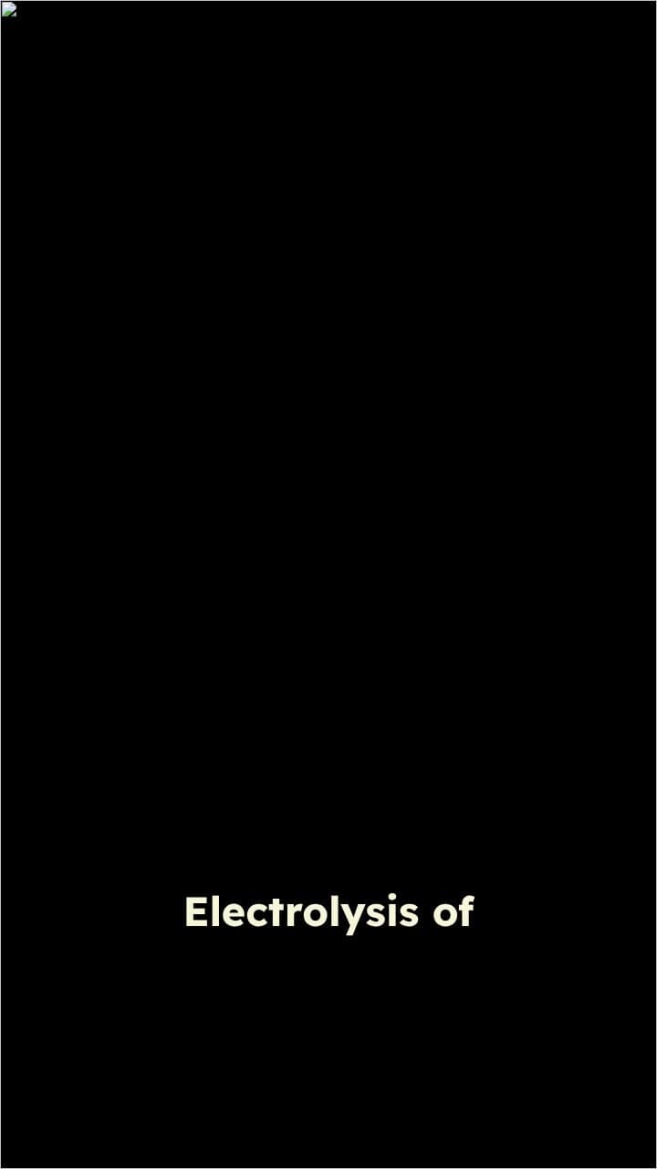 Electrolysis of Water Explained