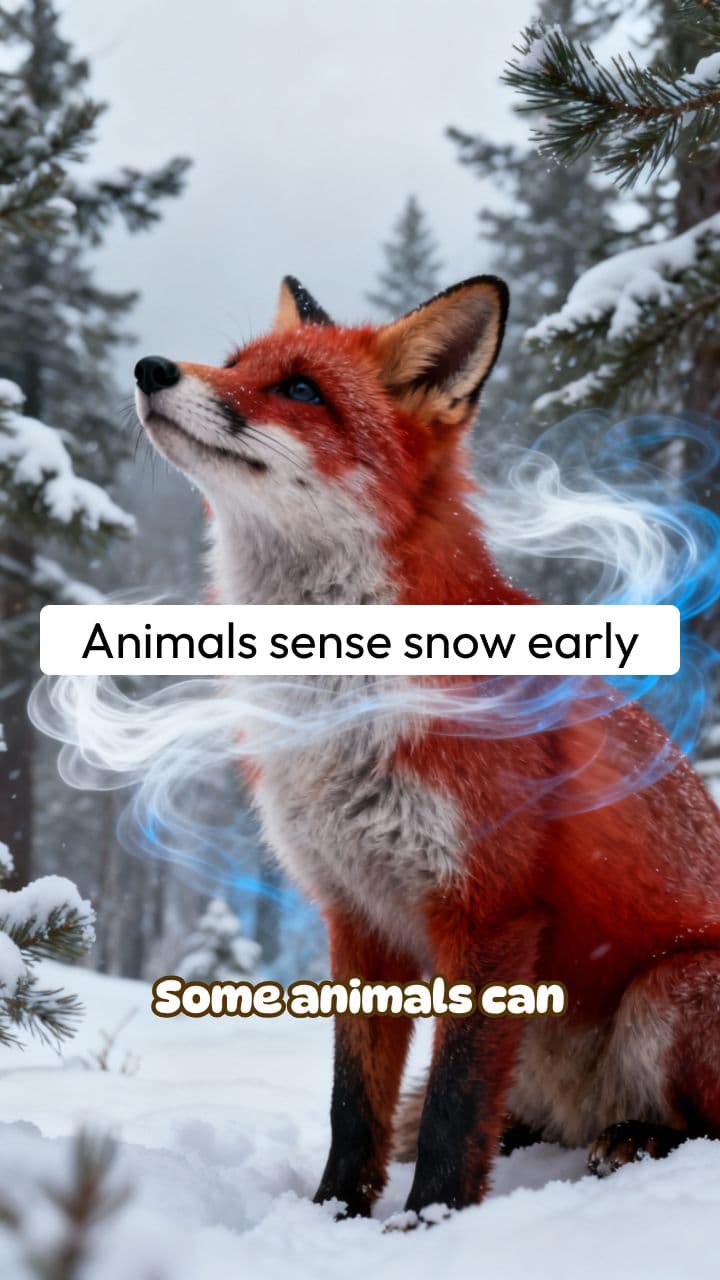 Animals Sense Snow Early