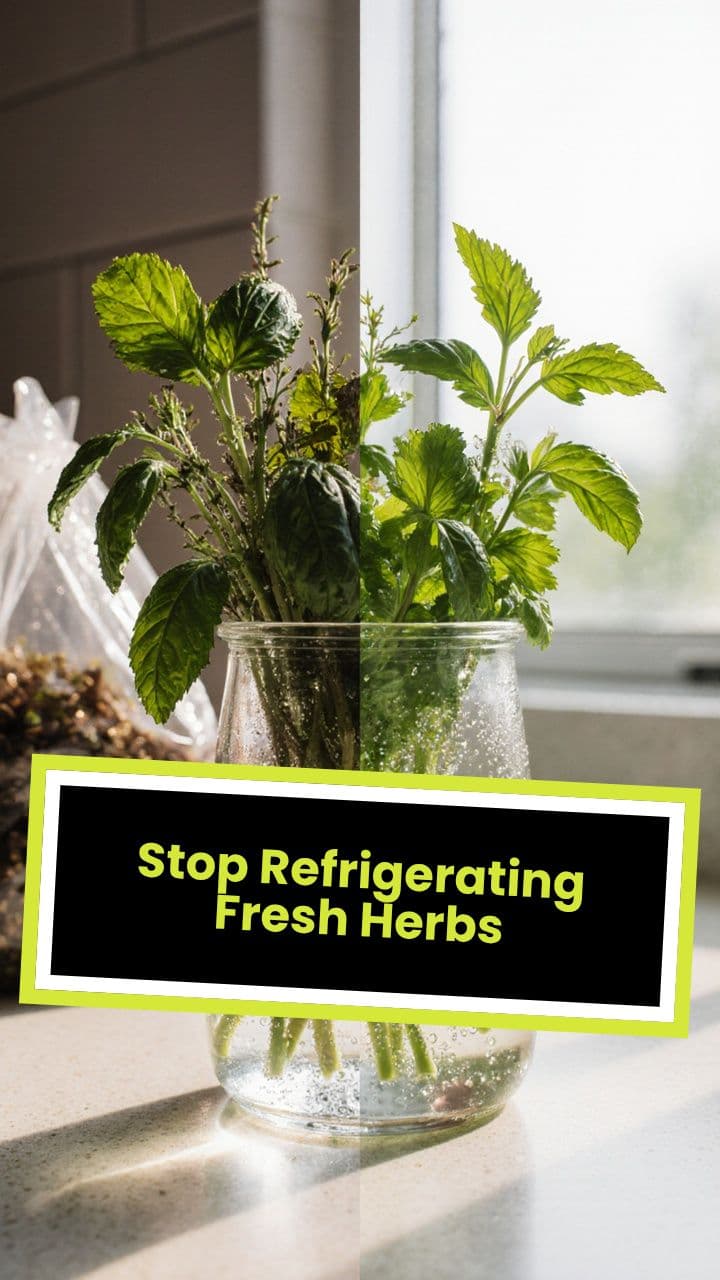 Stop Refrigerating Fresh Herbs