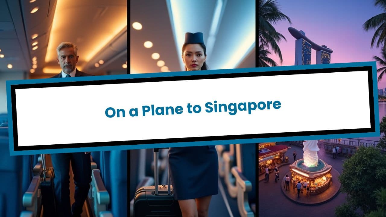 On a Plane to Singapore