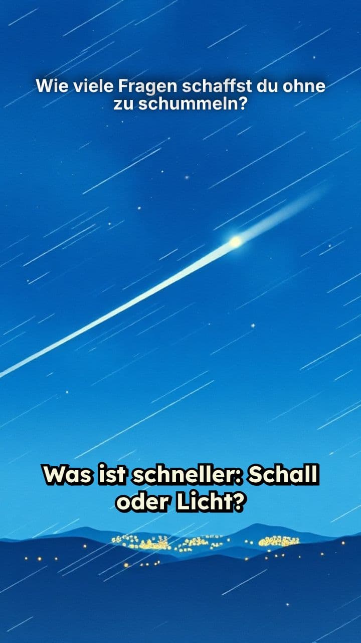 Wie viele Fragen schaffst du ohne zu schummeln?